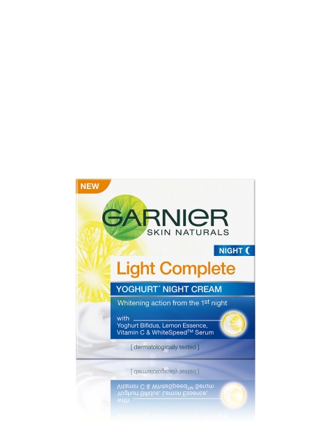 

Garnier Skin Naturals Light Complete Yoghurt Night Cream-18 g, Yellow