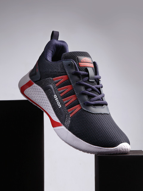 

ASIAN Men Navy Blue Mesh Running Shoes