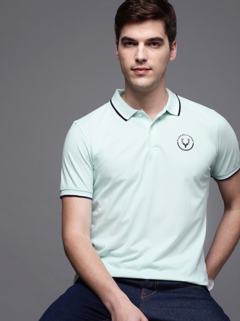

Allen Solly Sport Men Mint Green Solid Polo Collar T-shirt