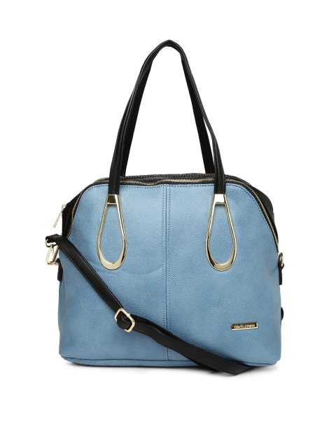 

David Jones Blue Textured Shoulder Bag