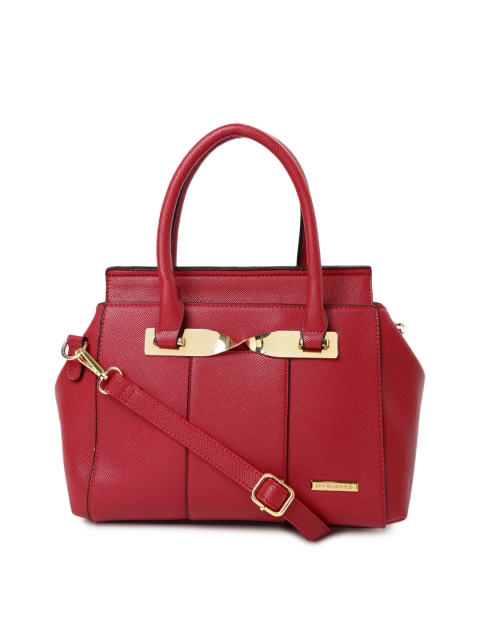 

David Jones Red Textured Handbag