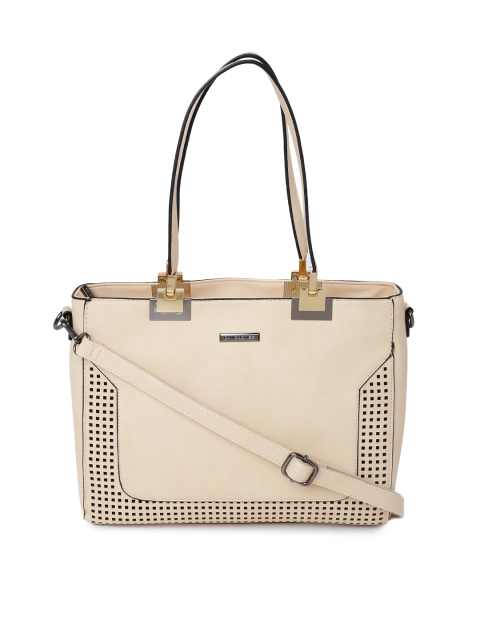 

David Jones Beige Cut-Out Handbag