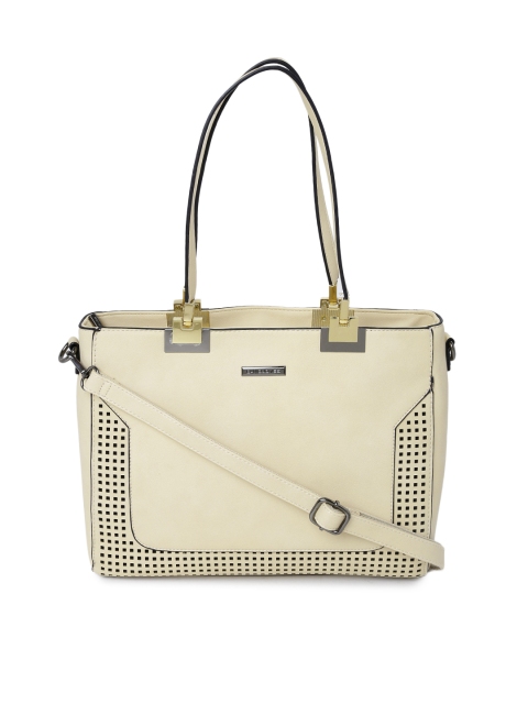 

David Jones Cream-Coloured Cut-Out Handbag