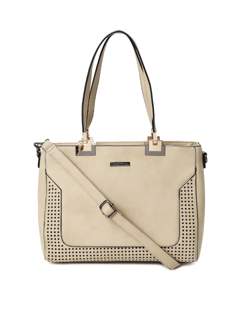 

David Jones Beige Cut-Out Shoulder Bag