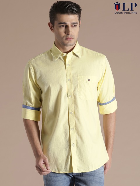 

Louis Philippe Sport Yellow Tailored Fit Casual Shirt