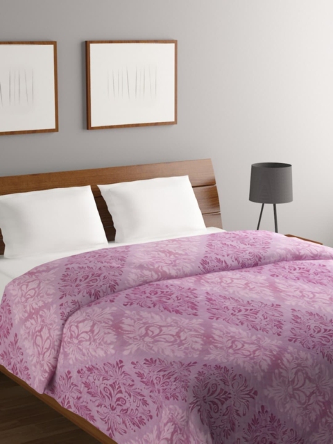 

Raymond Home Purple & Pink Ethnic Motifs AC Room 300 GSM Double Bed Blanket