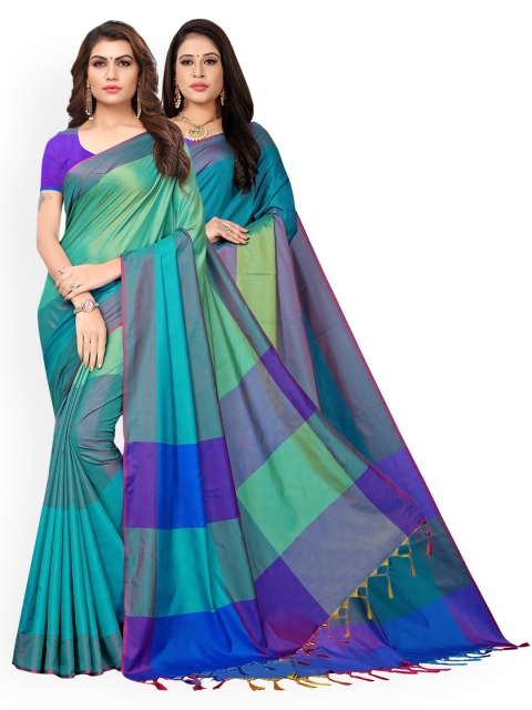 

KALINI Pack of 2 Art Silk Saree, Multi