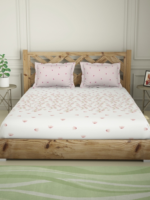 

SPACES Unisex Pink Floral, White