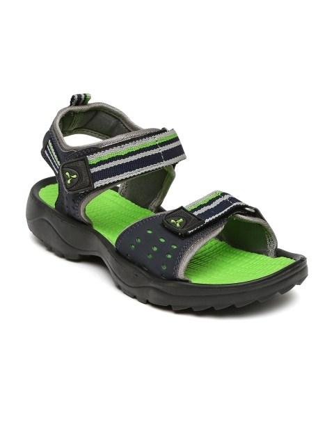 

Spinn Men Navy Blue Flip Sports Sandals