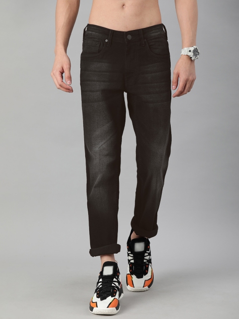 

HERE&NOW Men Black Slim Fit Light Fade Jeans