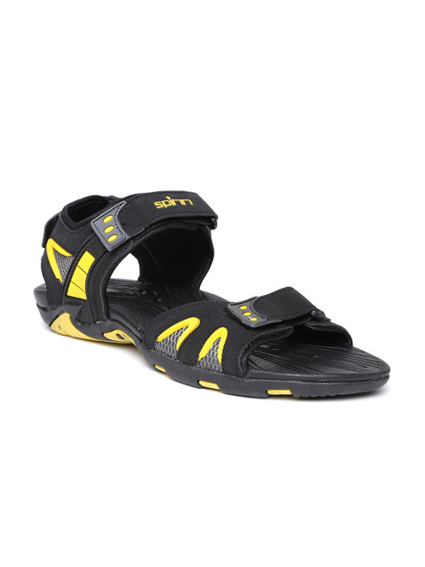 

Spinn Men Black Stride Sports Sandals