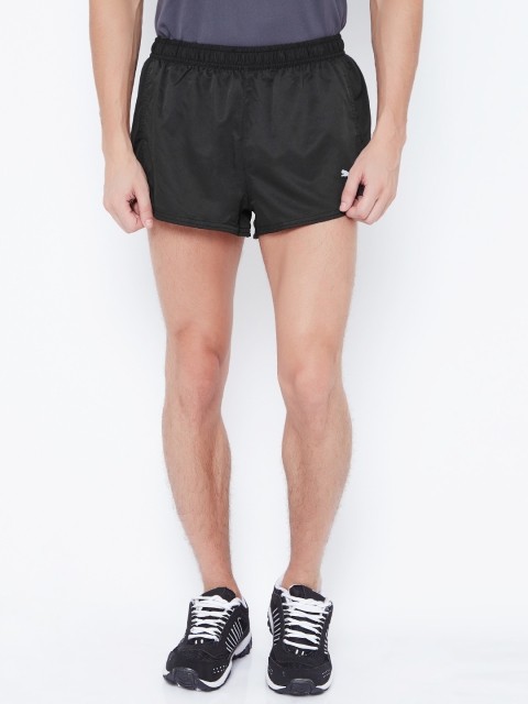 

Puma Men Black Solid Regular Fit Sports Shorts