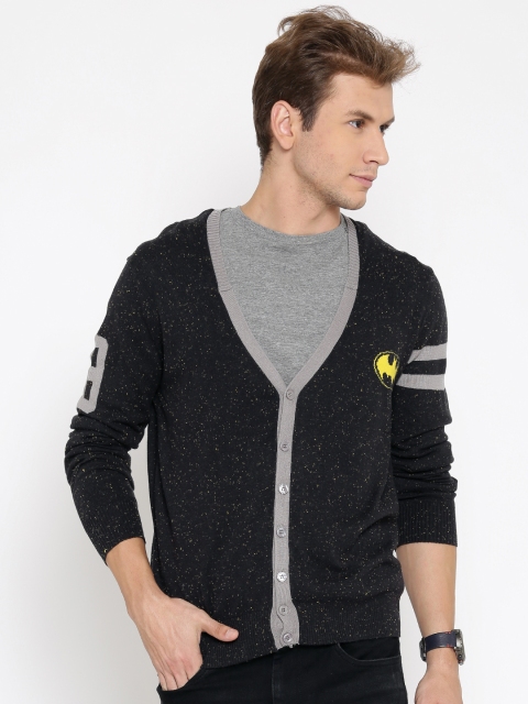 

Free Authority Batman featured Black Cardigan for Men, Charcoal