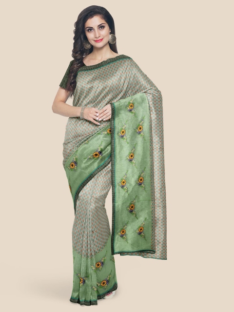

Kalamandir Grey Woven Design Supernet Saree