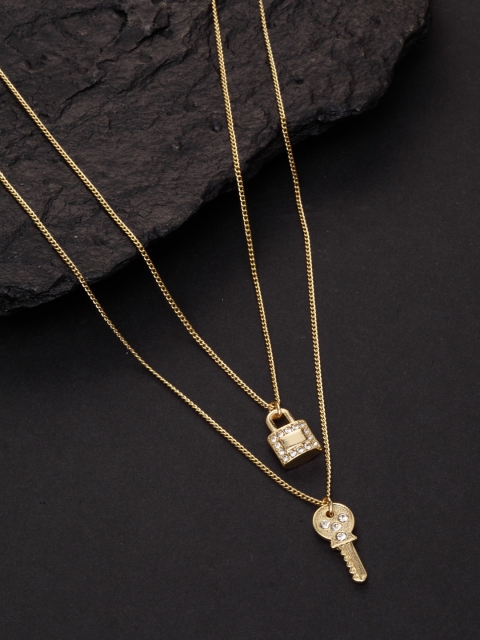 

VOGUE PANASH Gold-Plated White Layered Necklace
