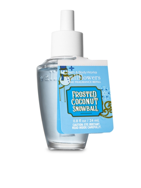 

Bath & Body Works Frosted Coconut Snowball Wallflowers Fragrance Refill 24 ml, Blue