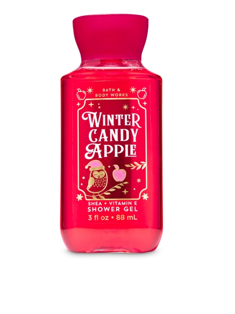 

Bath & Body Works Winter Candy Apple Travel Size Shower Gel 88 ml, Red