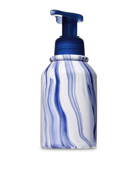 

Bath & Body Works Blue & White Swirl Print Soap Dispenser