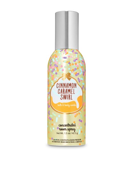 

Bath & Body Works Cinnamon Caramel Swirl Concentrated Room Spray, Yellow
