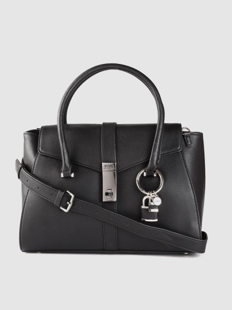

GUESS Black Swagger Handheld Bag with Detachable Sling Strap