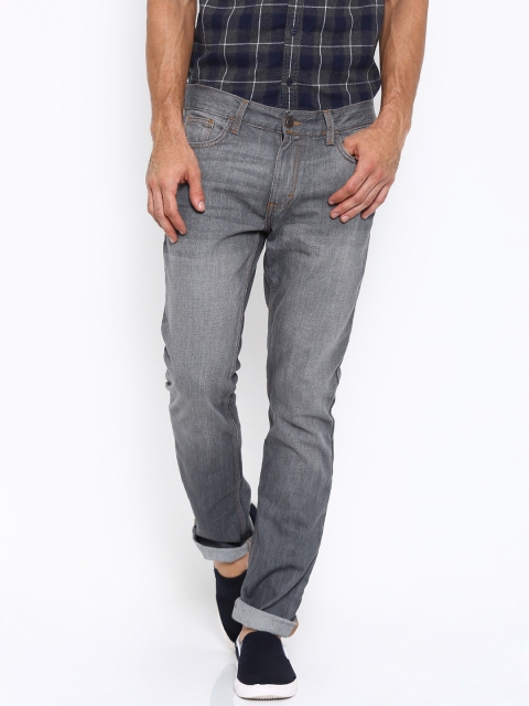 

HIGHLANDER Men Grey Regular Fit Mid Rise Clean Look Jeans