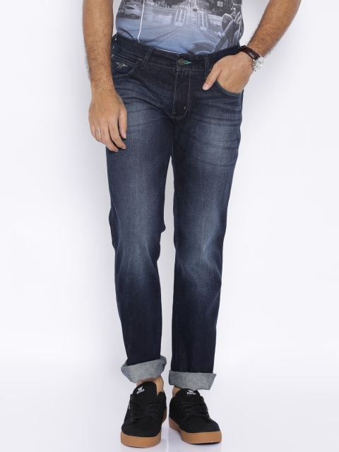

Wrangler Men Blue Floyd Regular Fit Low-Rise Clean Look Jeans