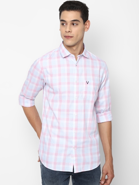 

Allen Solly Men Blue Slim Fit Checked Casual Shirt