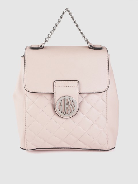 

GUESS Women Pink Quilted Backpack