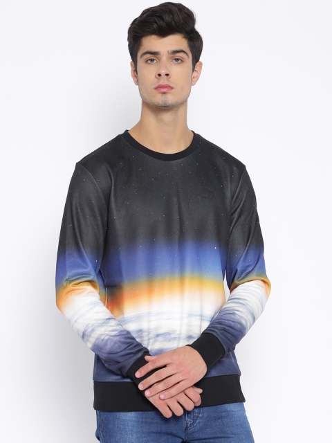 

PUMA Black Mesosphere Crew Printed Sweatshirt