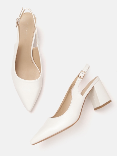 

Allen Solly Women White Solid Pumps