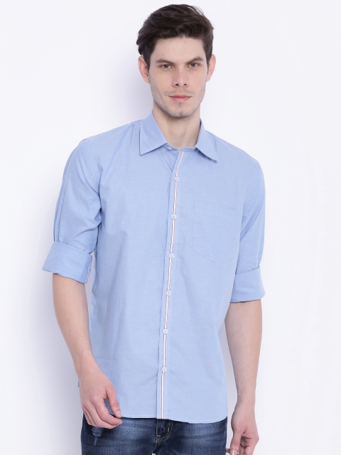 

American Crew Blue Slim Fit Casual Shirt