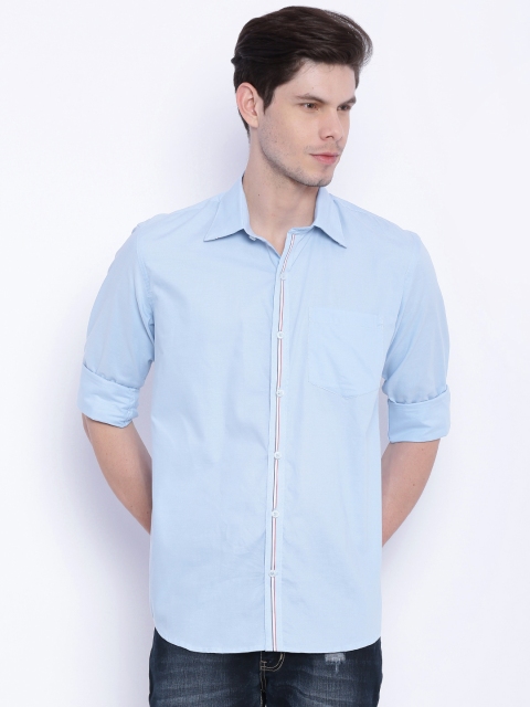 

American Crew Blue Slim Fit Casual Shirt