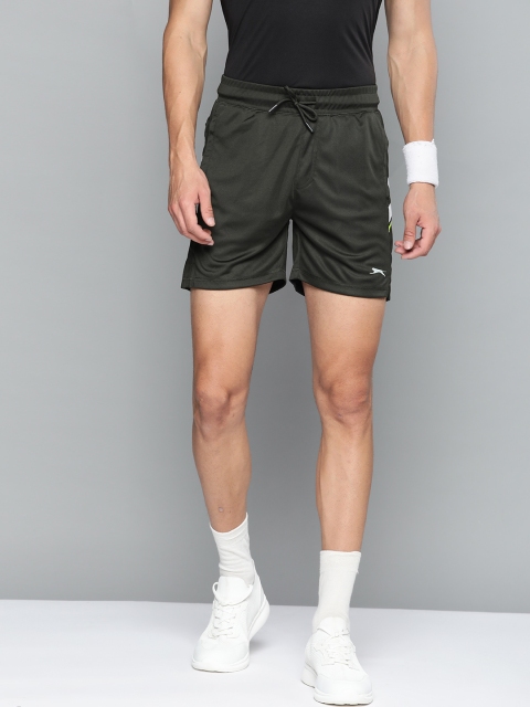 

Slazenger Men Charcoal Grey Solid Ultra-Dry Sports Shorts