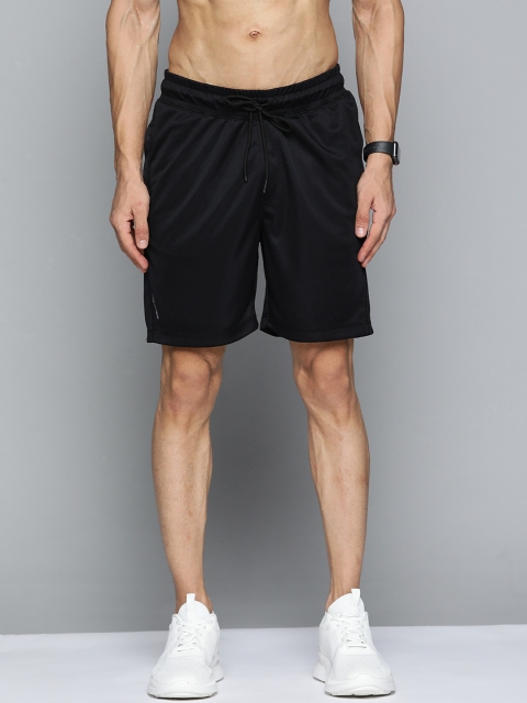

Slazenger Men Black Solid Sports Shorts