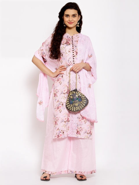 

Me Lady Fashion Purple & Pink Printed Unstitched Dress Material