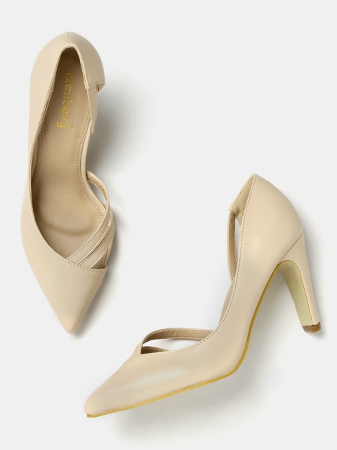 

DressBerry Women Beige Solid Pumps