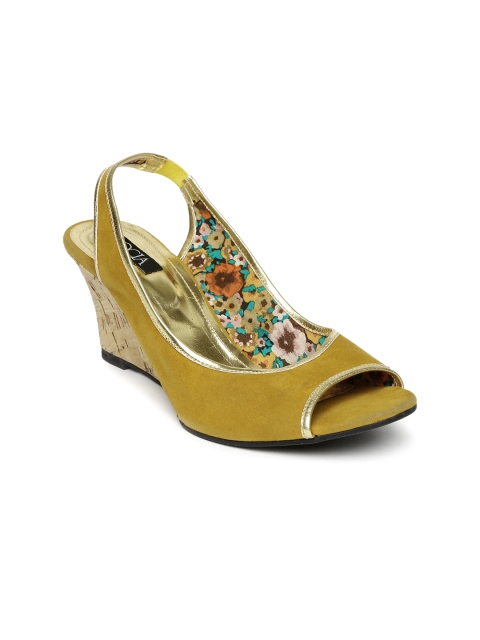 

Rocia Women Mustard Yellow Wedges