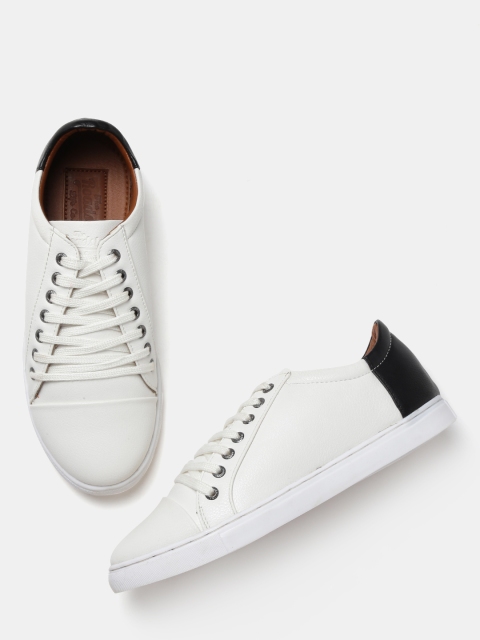 

Roadster Men White Colourblocked Sneakers