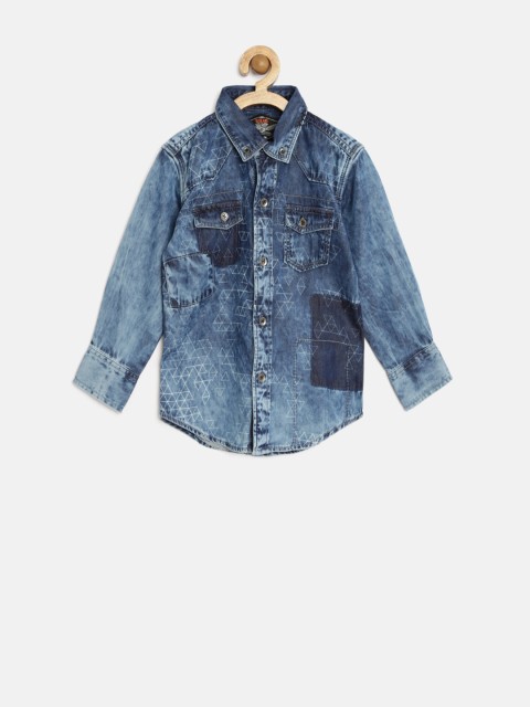 

GJ Unltd Jeans by Gini and Jony Boys Blue Washed Shirt