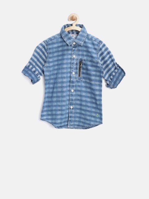 

Gini and Jony Boys Blue Checked Shirt