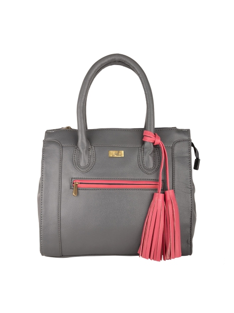 

yelloe Women Grey Tassel Detailed Handheld Bag