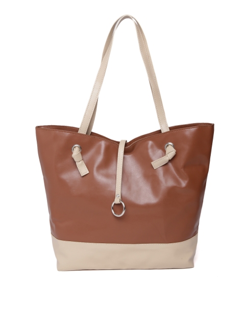 

POCKIT Beige & Brown Shoulder Bag