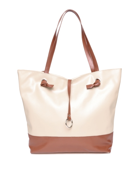 

POCKIT Beige & Brown Shoulder Bag