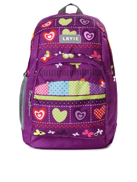 

Lavie Women Purple Printed Impact Backpack
