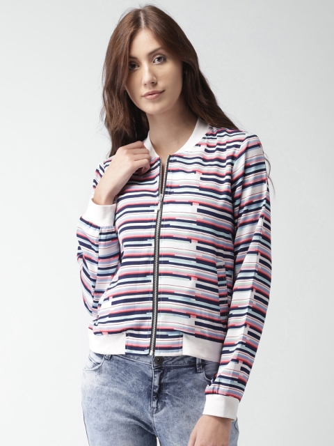 

Mast & Harbour Multicolored Striped Jacket, Multi