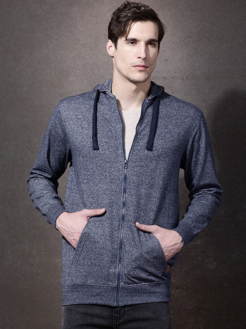 

Roadster Blue Melange Hooded Sweatshirt