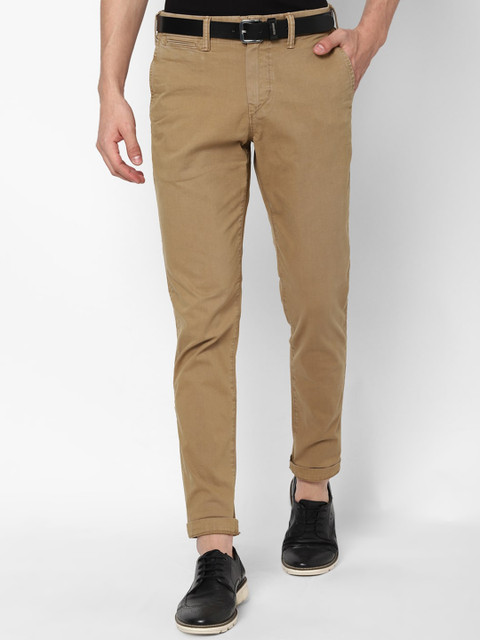 

AMERICAN EAGLE OUTFITTERS Men Beige Skinny Fit Trousers