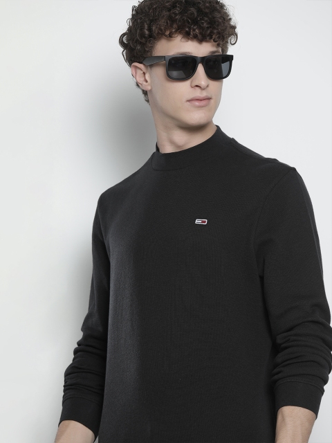 

Tommy Hilfiger Men Black Solid Organic Cotton T-shirt