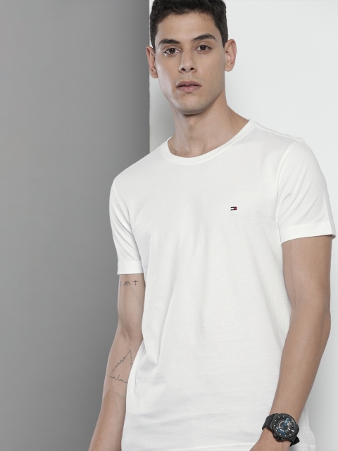 

Tommy Hilfiger Men White Organic Cotton T-shirt