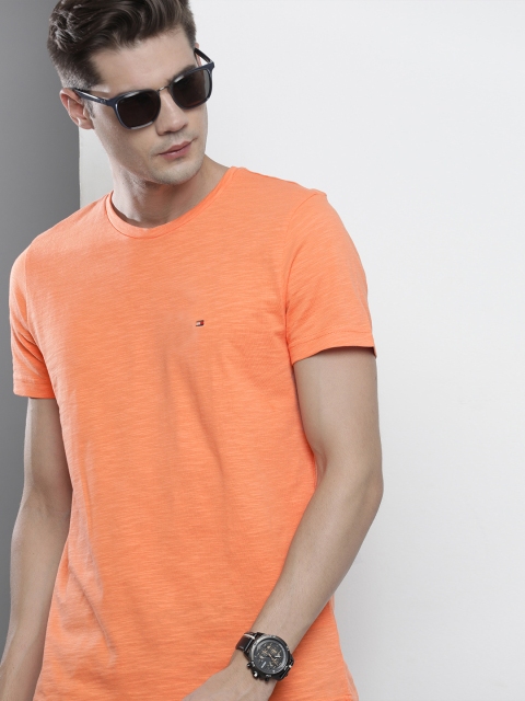 

Tommy Hilfiger Men Orange Organic Cotton T-shirt